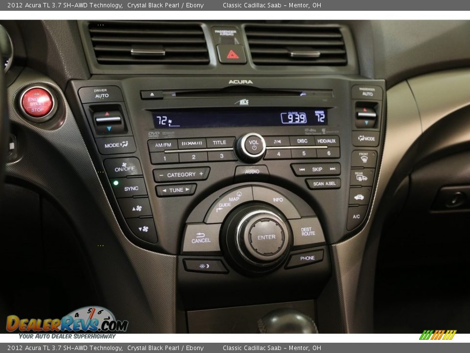 2012 Acura TL 3.7 SH-AWD Technology Crystal Black Pearl / Ebony Photo #16