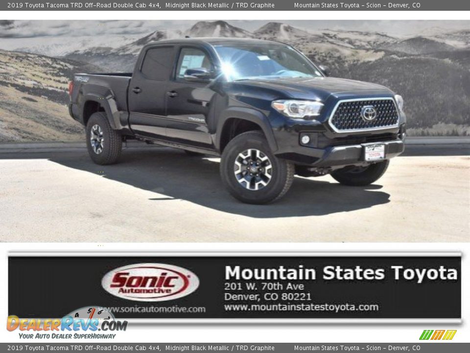 2019 Toyota Tacoma TRD Off-Road Double Cab 4x4 Midnight Black Metallic / TRD Graphite Photo #1