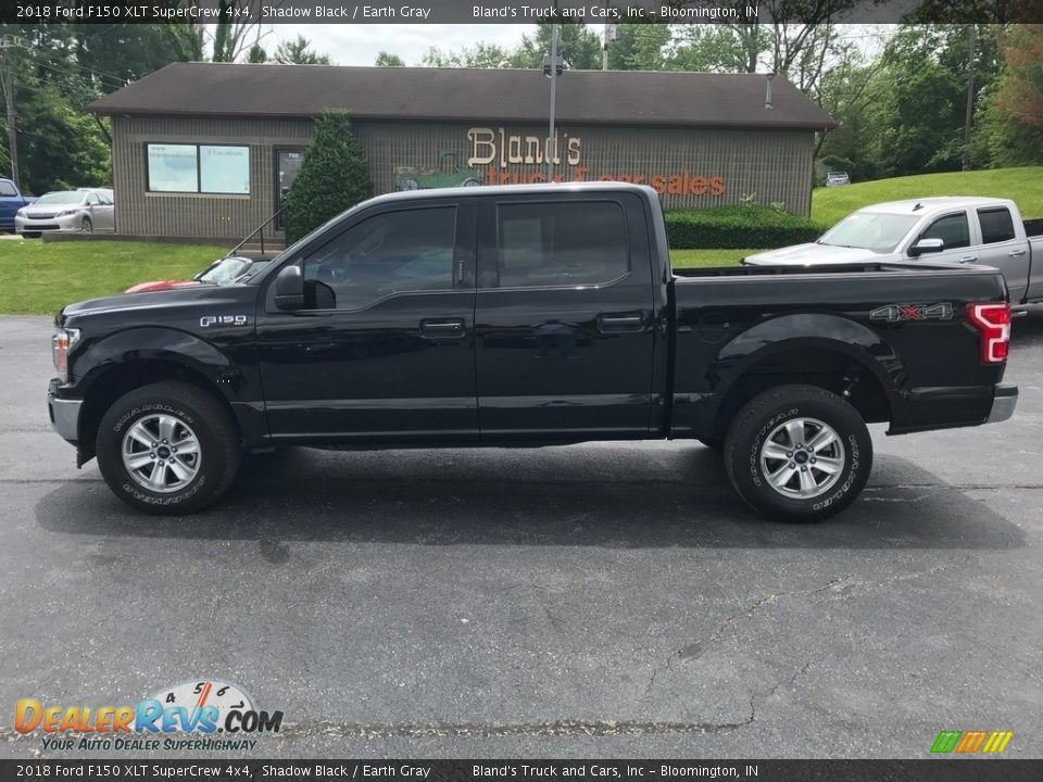 2018 Ford F150 XLT SuperCrew 4x4 Shadow Black / Earth Gray Photo #1