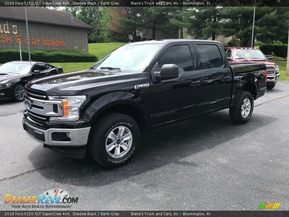 2018 Ford F150 XLT SuperCrew 4x4 Shadow Black / Earth Gray Photo #2