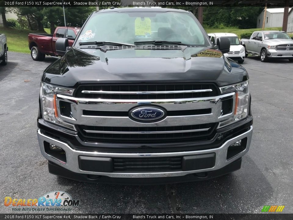 2018 Ford F150 XLT SuperCrew 4x4 Shadow Black / Earth Gray Photo #3
