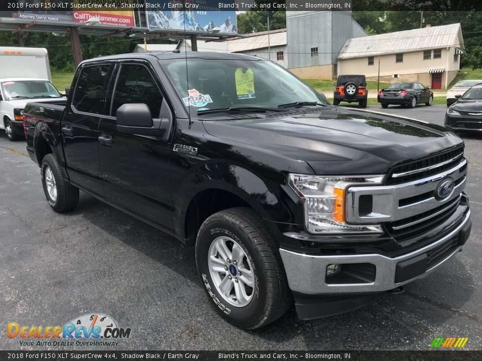 2018 Ford F150 XLT SuperCrew 4x4 Shadow Black / Earth Gray Photo #4