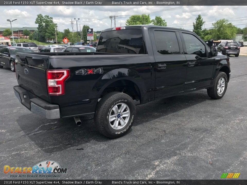 2018 Ford F150 XLT SuperCrew 4x4 Shadow Black / Earth Gray Photo #6