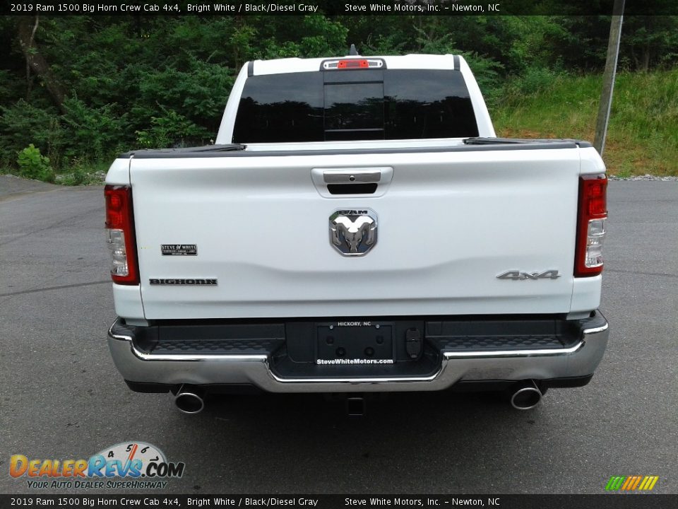 2019 Ram 1500 Big Horn Crew Cab 4x4 Bright White / Black/Diesel Gray Photo #7