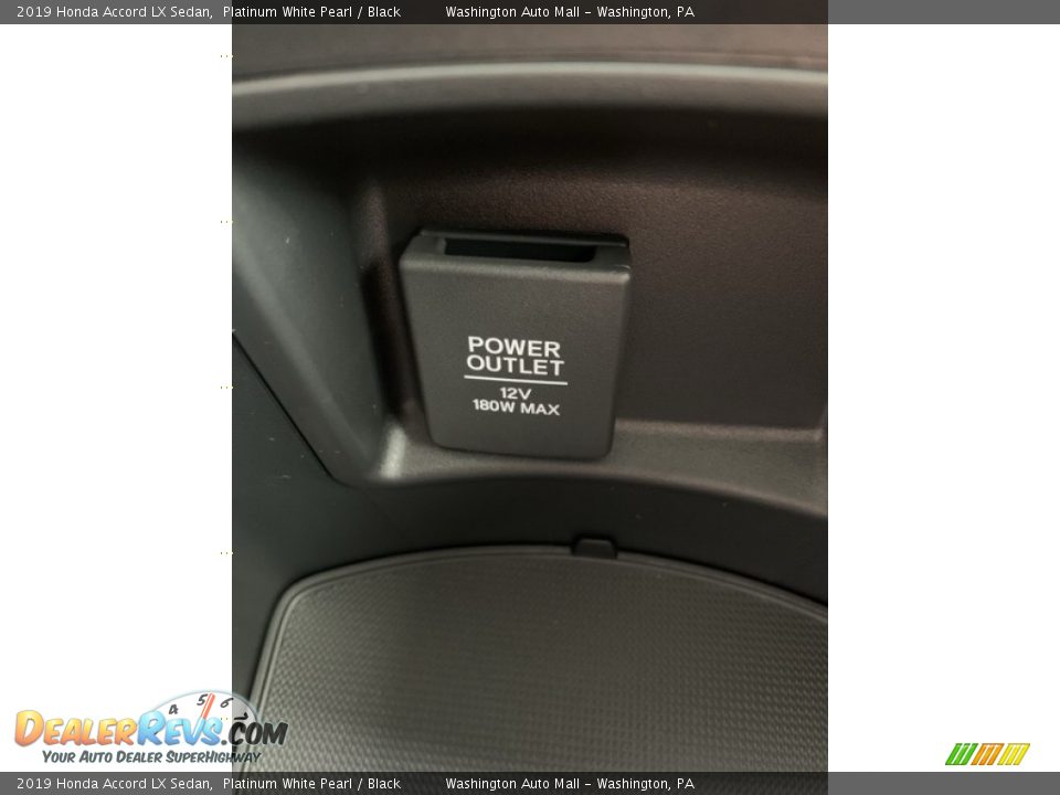 2019 Honda Accord LX Sedan Platinum White Pearl / Black Photo #36