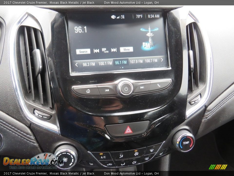 2017 Chevrolet Cruze Premier Mosaic Black Metallic / Jet Black Photo #26