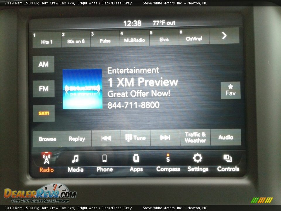 2019 Ram 1500 Big Horn Crew Cab 4x4 Bright White / Black/Diesel Gray Photo #22