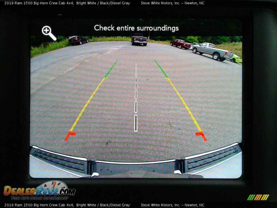 2019 Ram 1500 Big Horn Crew Cab 4x4 Bright White / Black/Diesel Gray Photo #23