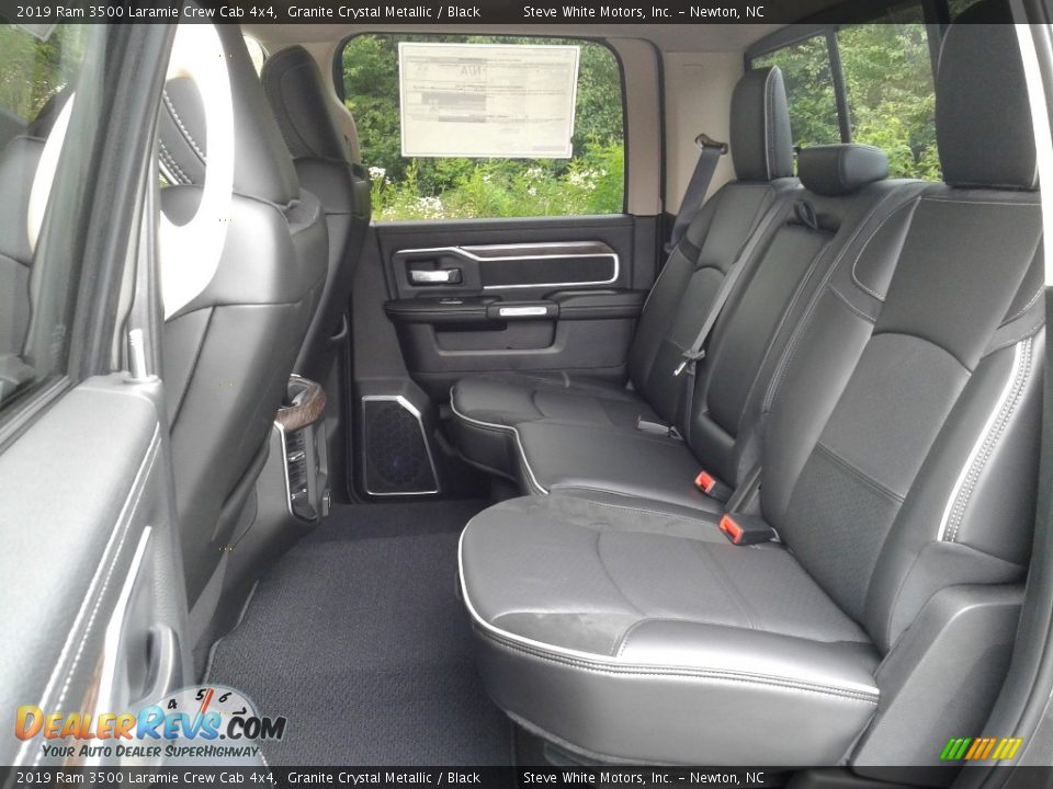 Rear Seat of 2019 Ram 3500 Laramie Crew Cab 4x4 Photo #11