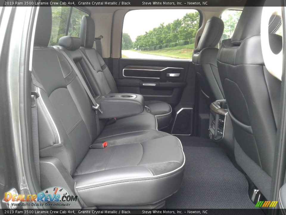 Rear Seat of 2019 Ram 3500 Laramie Crew Cab 4x4 Photo #15