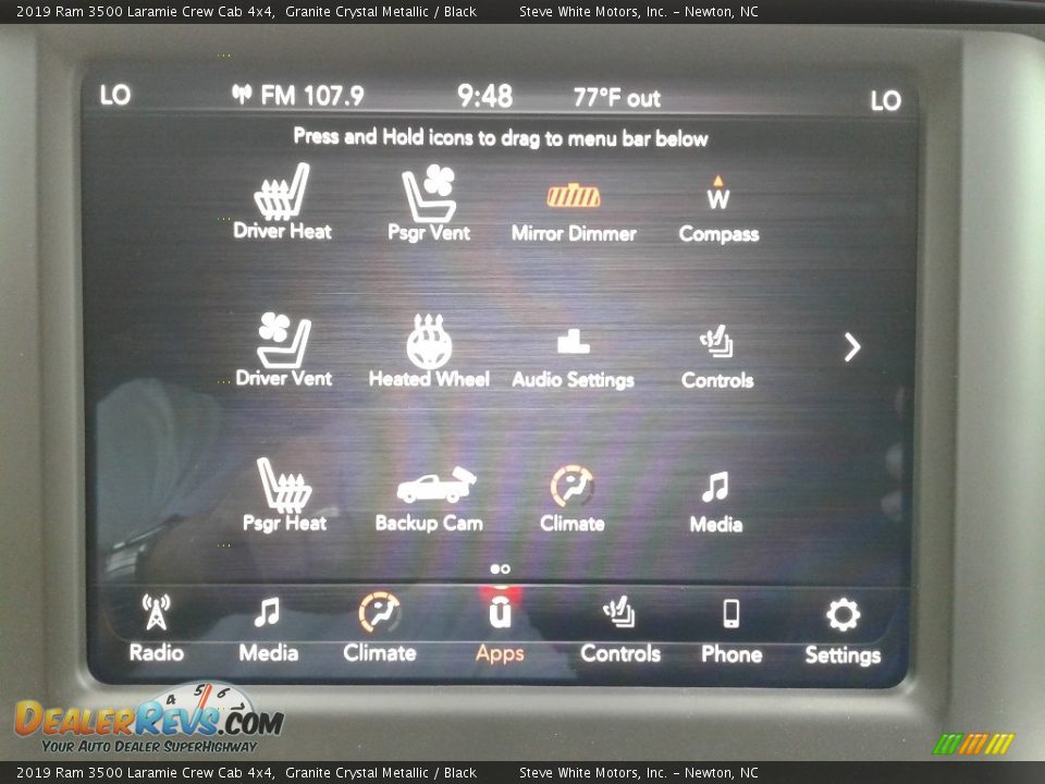 Controls of 2019 Ram 3500 Laramie Crew Cab 4x4 Photo #27