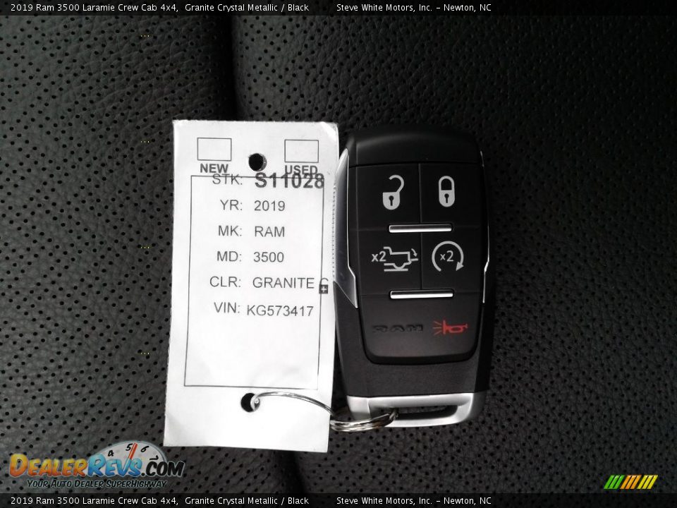 2019 Ram 3500 Laramie Crew Cab 4x4 Granite Crystal Metallic / Black Photo #34