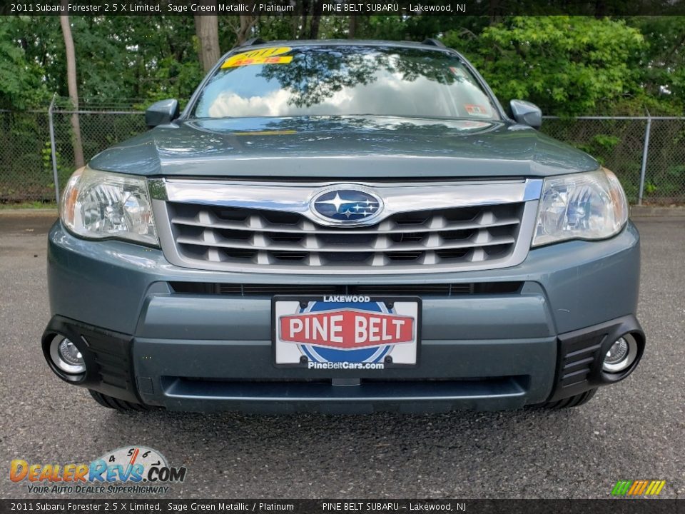 2011 Subaru Forester 2.5 X Limited Sage Green Metallic / Platinum Photo #2