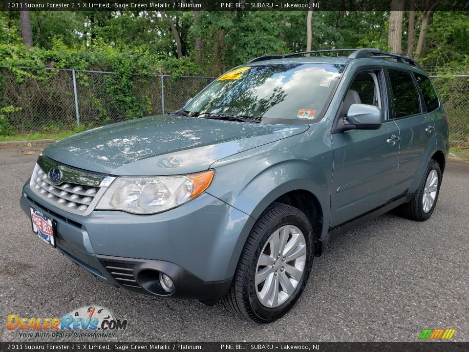 2011 Subaru Forester 2.5 X Limited Sage Green Metallic / Platinum Photo #3