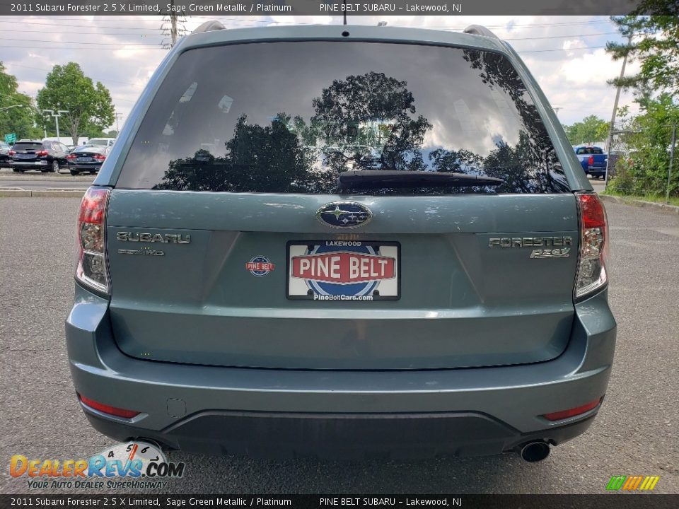 2011 Subaru Forester 2.5 X Limited Sage Green Metallic / Platinum Photo #6