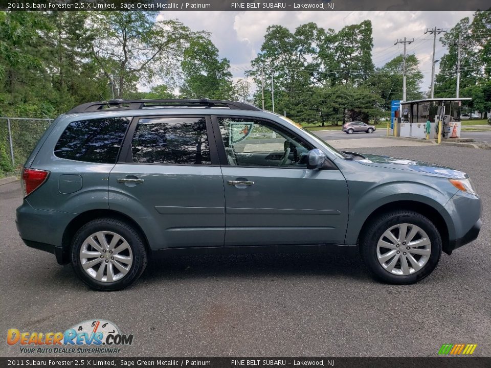 2011 Subaru Forester 2.5 X Limited Sage Green Metallic / Platinum Photo #8