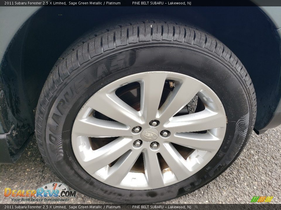 2011 Subaru Forester 2.5 X Limited Sage Green Metallic / Platinum Photo #9