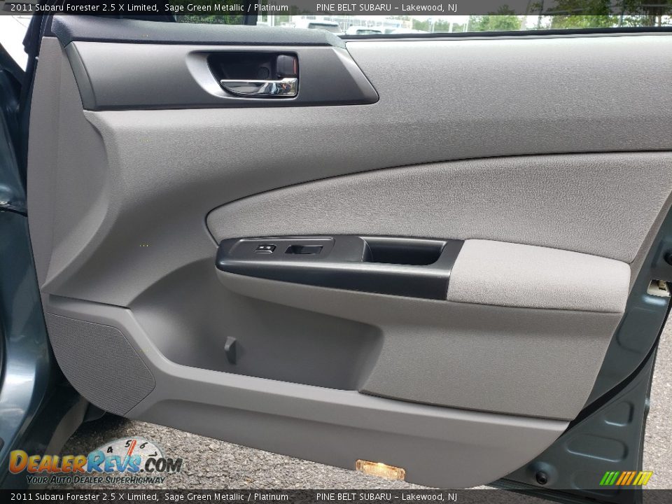 2011 Subaru Forester 2.5 X Limited Sage Green Metallic / Platinum Photo #10