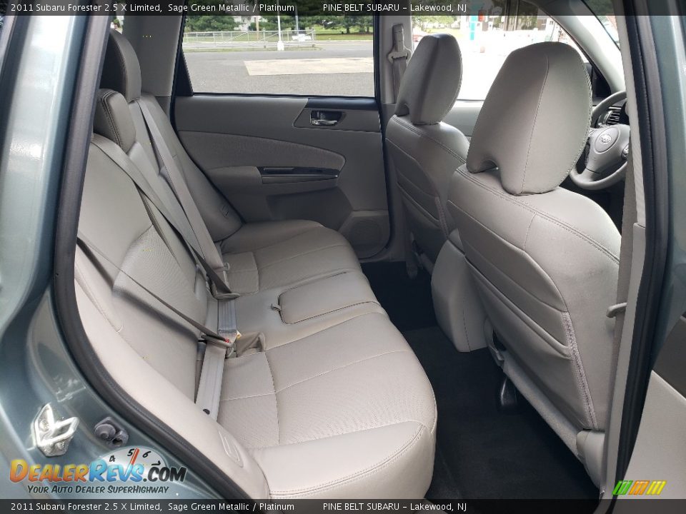 2011 Subaru Forester 2.5 X Limited Sage Green Metallic / Platinum Photo #12