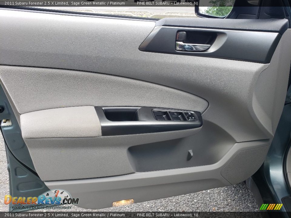 2011 Subaru Forester 2.5 X Limited Sage Green Metallic / Platinum Photo #14