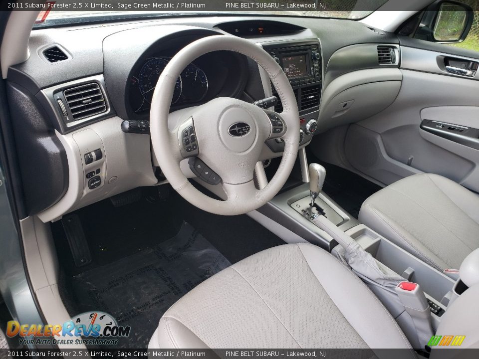 2011 Subaru Forester 2.5 X Limited Sage Green Metallic / Platinum Photo #15
