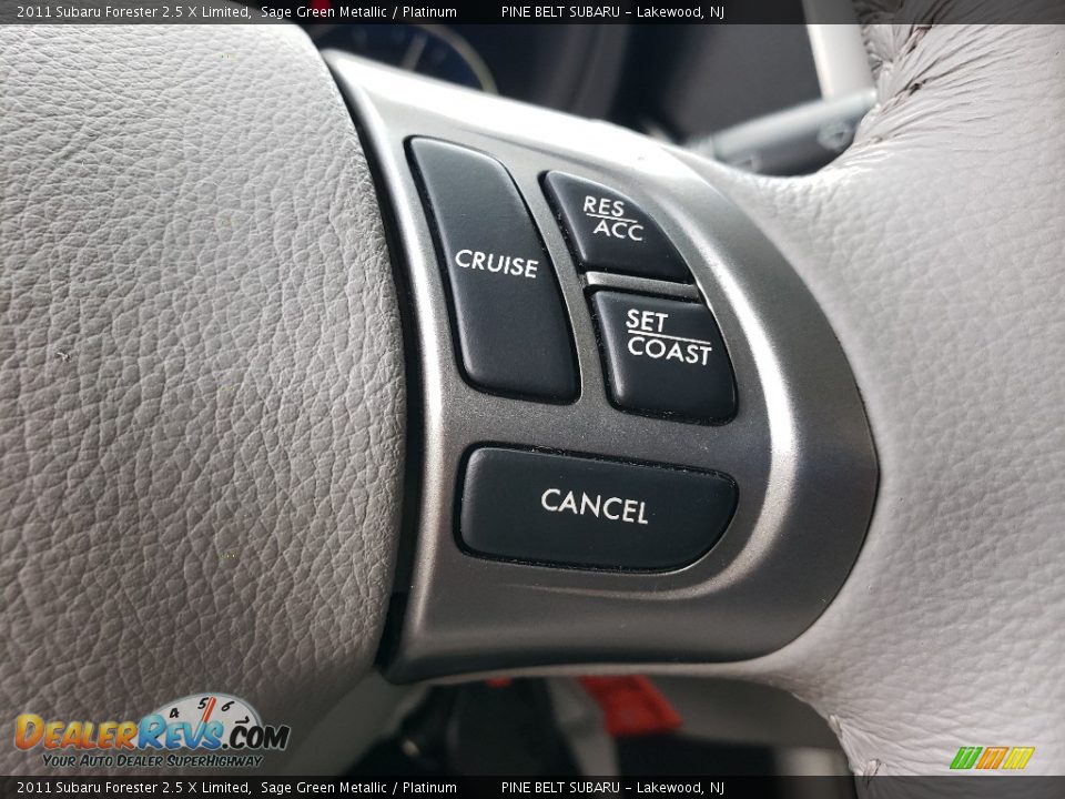 2011 Subaru Forester 2.5 X Limited Sage Green Metallic / Platinum Photo #17