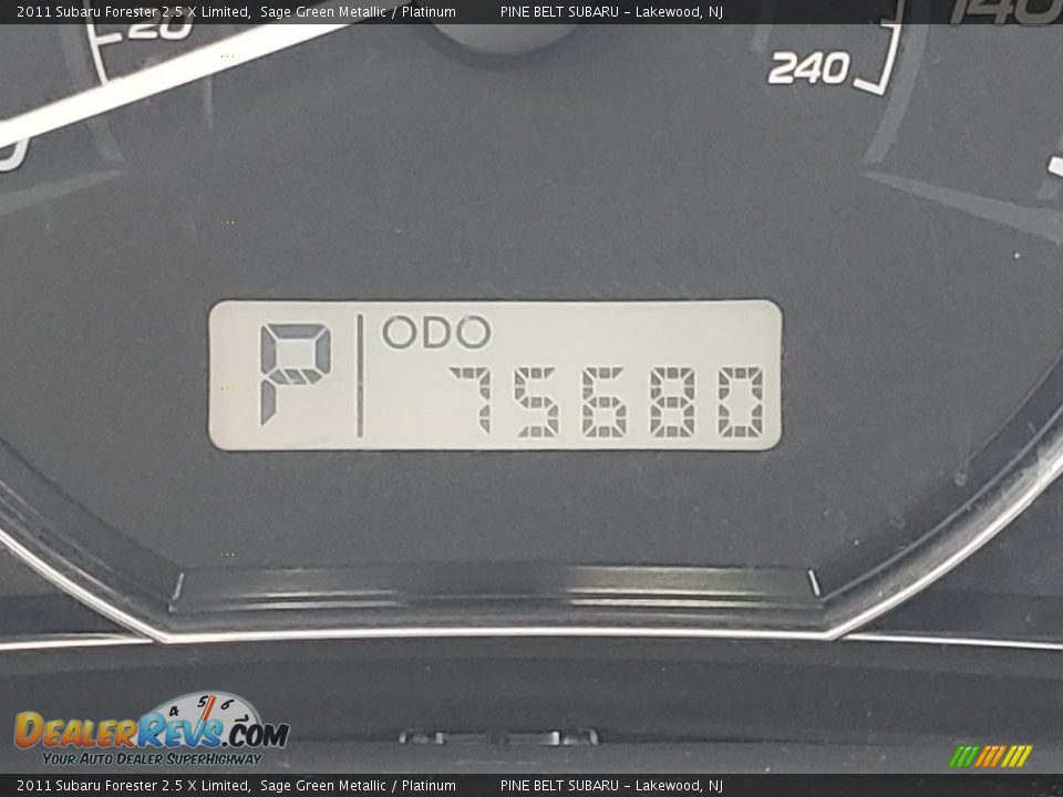 2011 Subaru Forester 2.5 X Limited Sage Green Metallic / Platinum Photo #19