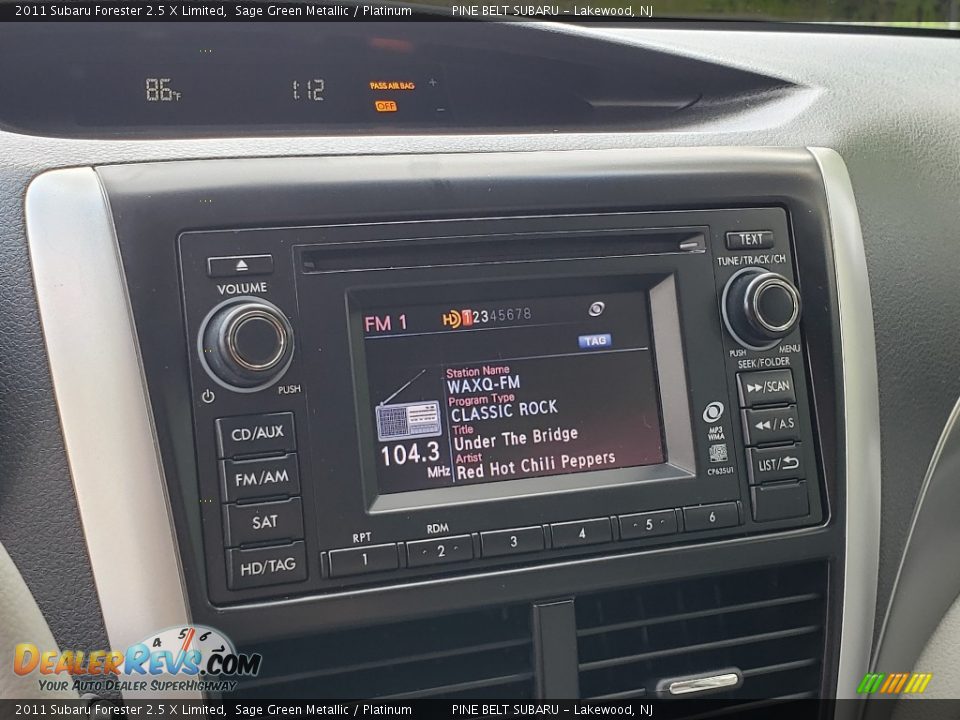 2011 Subaru Forester 2.5 X Limited Sage Green Metallic / Platinum Photo #20