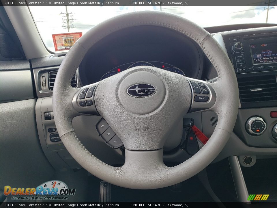 2011 Subaru Forester 2.5 X Limited Sage Green Metallic / Platinum Photo #22