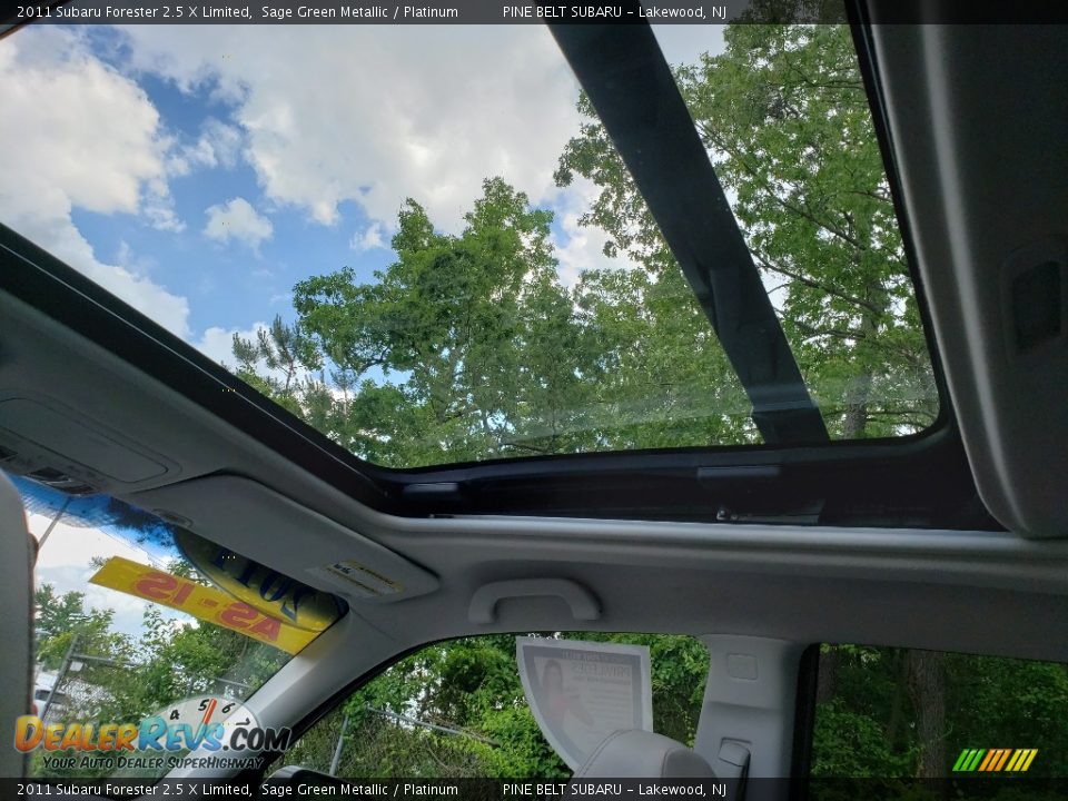 2011 Subaru Forester 2.5 X Limited Sage Green Metallic / Platinum Photo #25