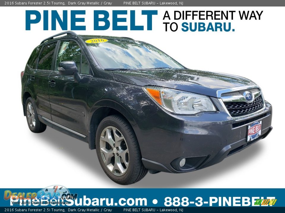 2016 Subaru Forester 2.5i Touring Dark Gray Metallic / Gray Photo #1