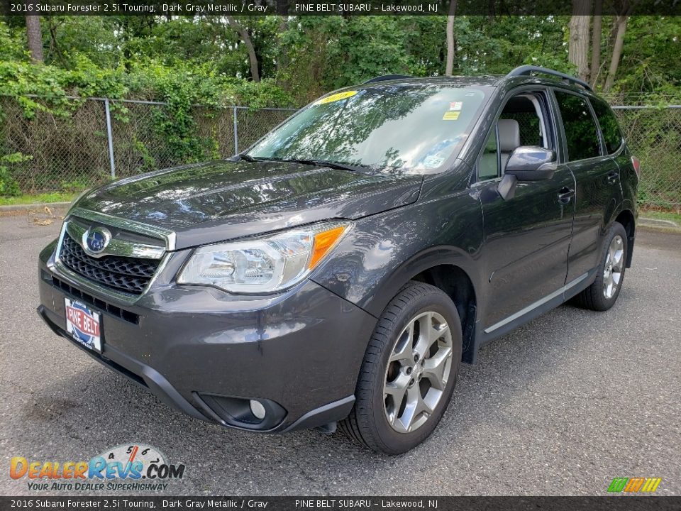 2016 Subaru Forester 2.5i Touring Dark Gray Metallic / Gray Photo #3