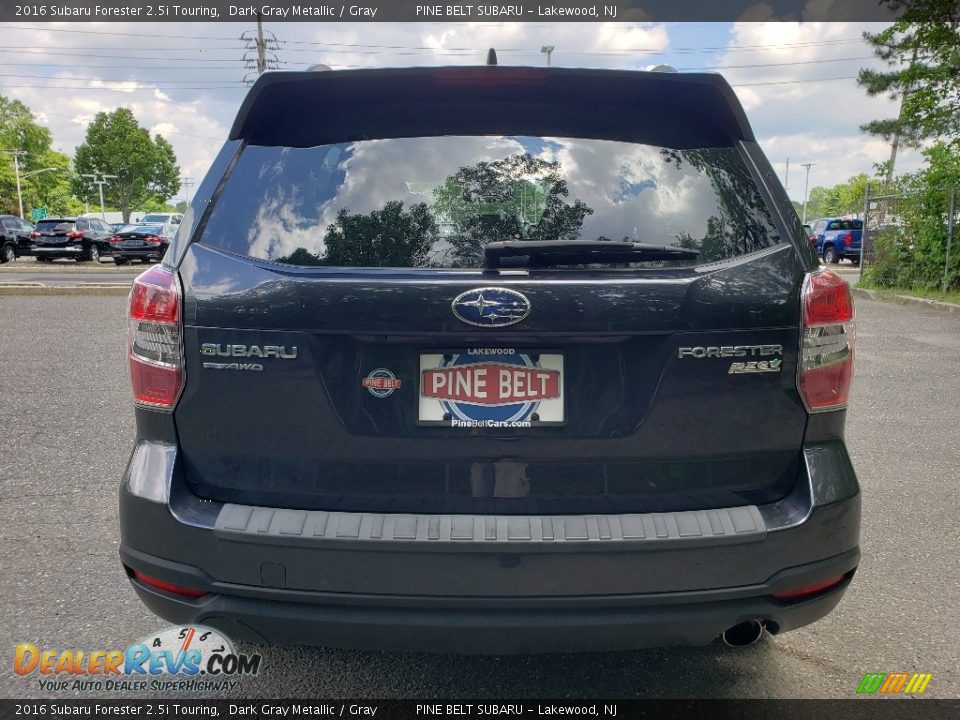 2016 Subaru Forester 2.5i Touring Dark Gray Metallic / Gray Photo #6