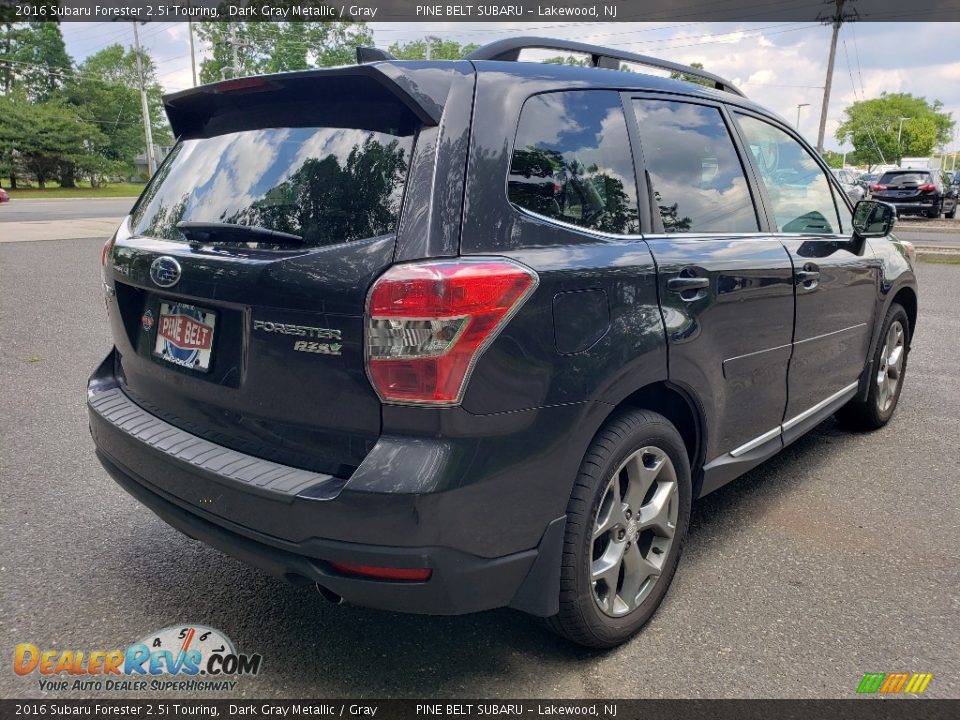 2016 Subaru Forester 2.5i Touring Dark Gray Metallic / Gray Photo #7