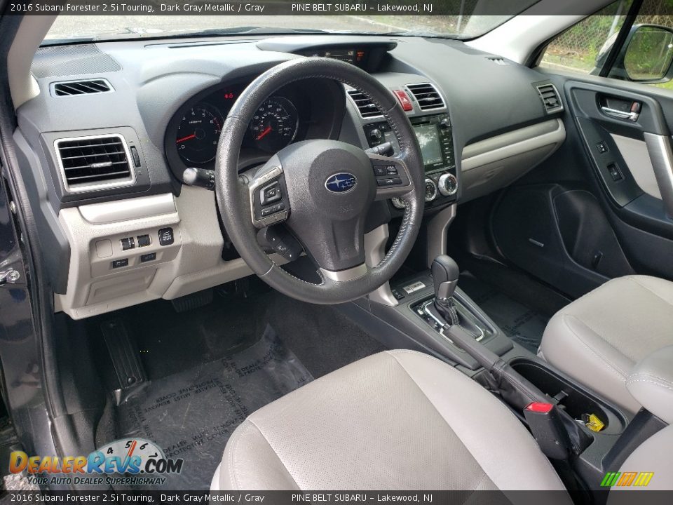 2016 Subaru Forester 2.5i Touring Dark Gray Metallic / Gray Photo #15