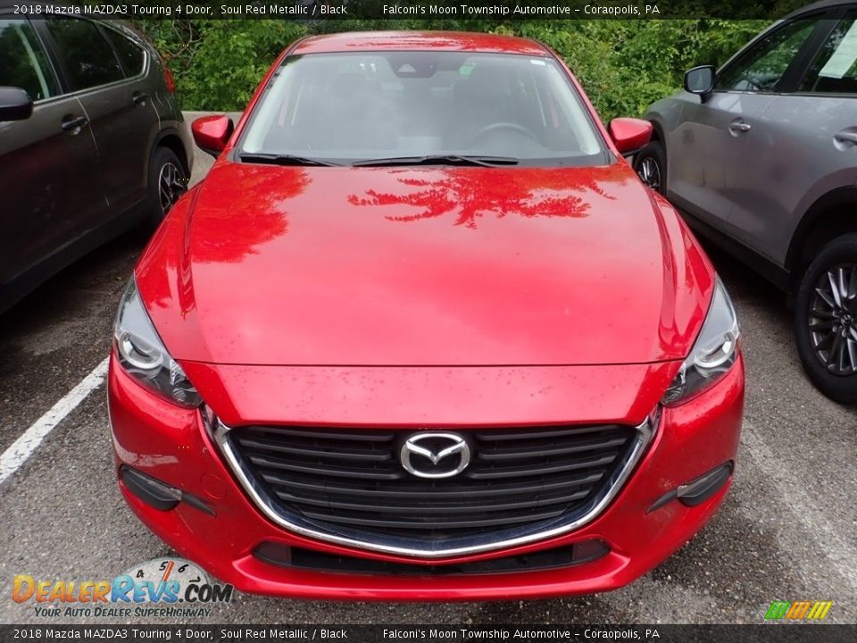 2018 Mazda MAZDA3 Touring 4 Door Soul Red Metallic / Black Photo #3