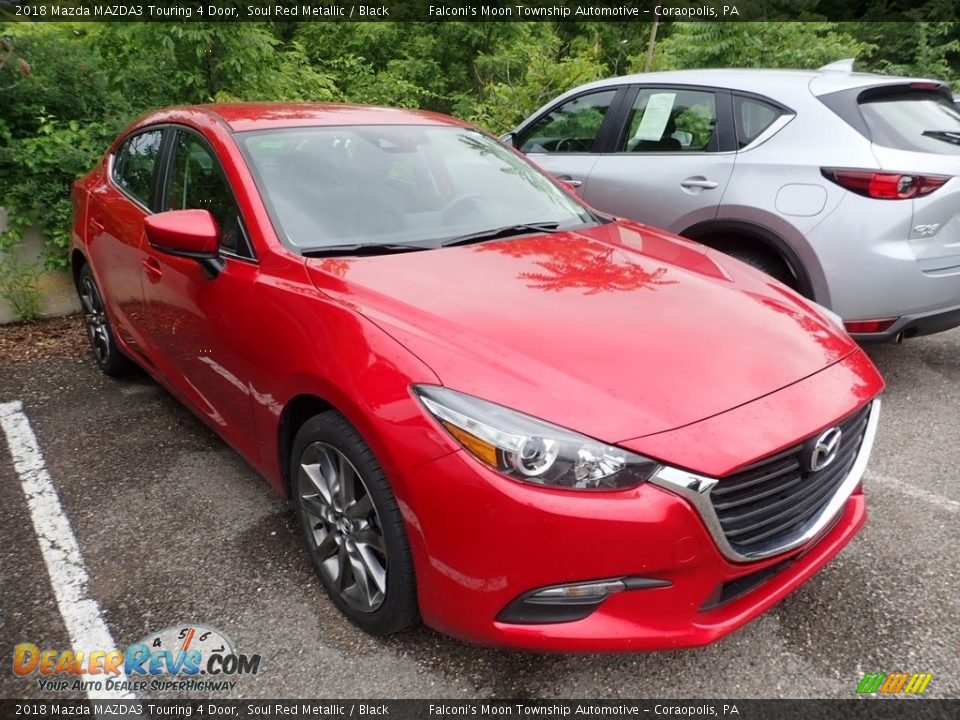 2018 Mazda MAZDA3 Touring 4 Door Soul Red Metallic / Black Photo #4