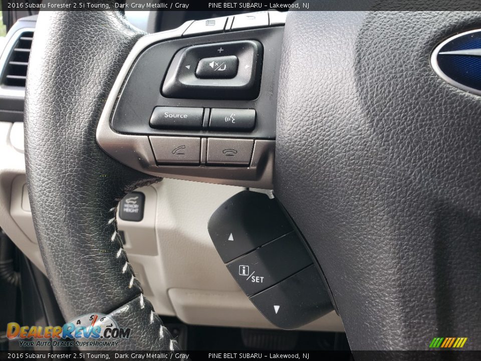 2016 Subaru Forester 2.5i Touring Dark Gray Metallic / Gray Photo #18