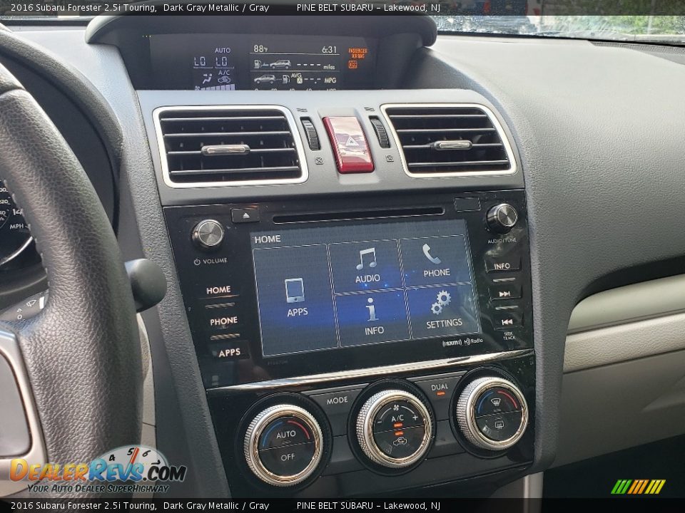 2016 Subaru Forester 2.5i Touring Dark Gray Metallic / Gray Photo #20