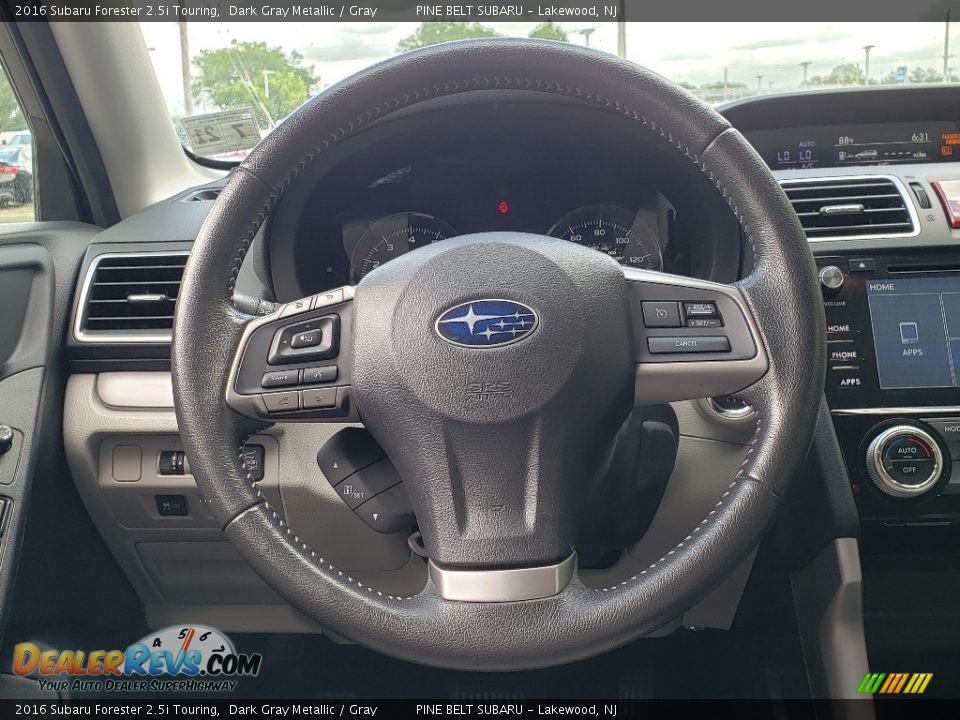 2016 Subaru Forester 2.5i Touring Dark Gray Metallic / Gray Photo #21