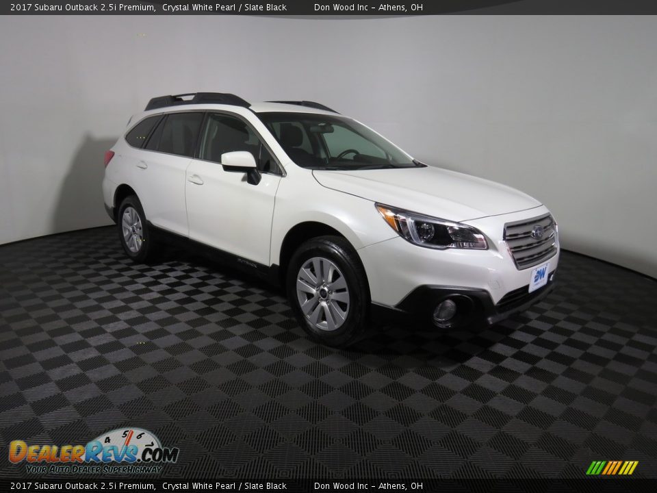 2017 Subaru Outback 2.5i Premium Crystal White Pearl / Slate Black Photo #2