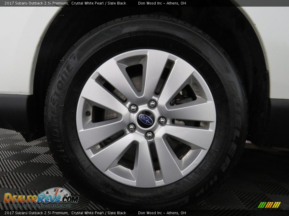2017 Subaru Outback 2.5i Premium Crystal White Pearl / Slate Black Photo #20