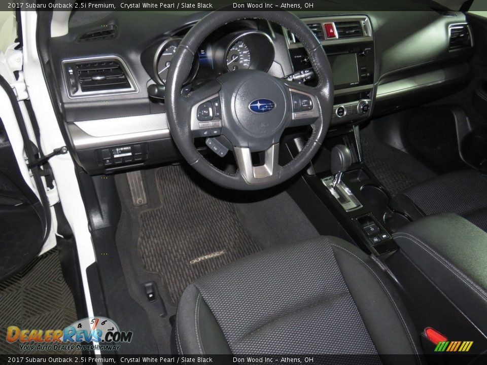 2017 Subaru Outback 2.5i Premium Crystal White Pearl / Slate Black Photo #23