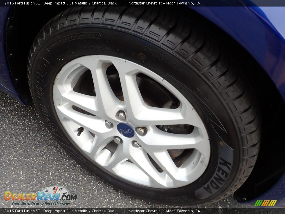 2016 Ford Fusion SE Deep Impact Blue Metallic / Charcoal Black Photo #14