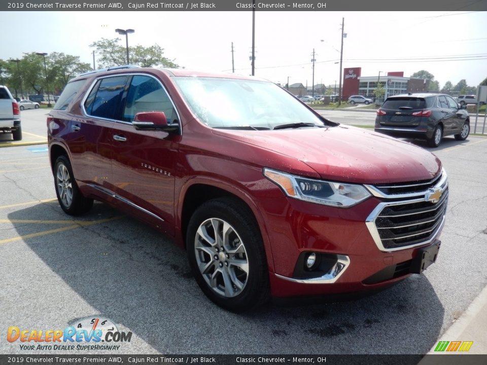 2019 Chevrolet Traverse Premier AWD Cajun Red Tintcoat / Jet Black Photo #3