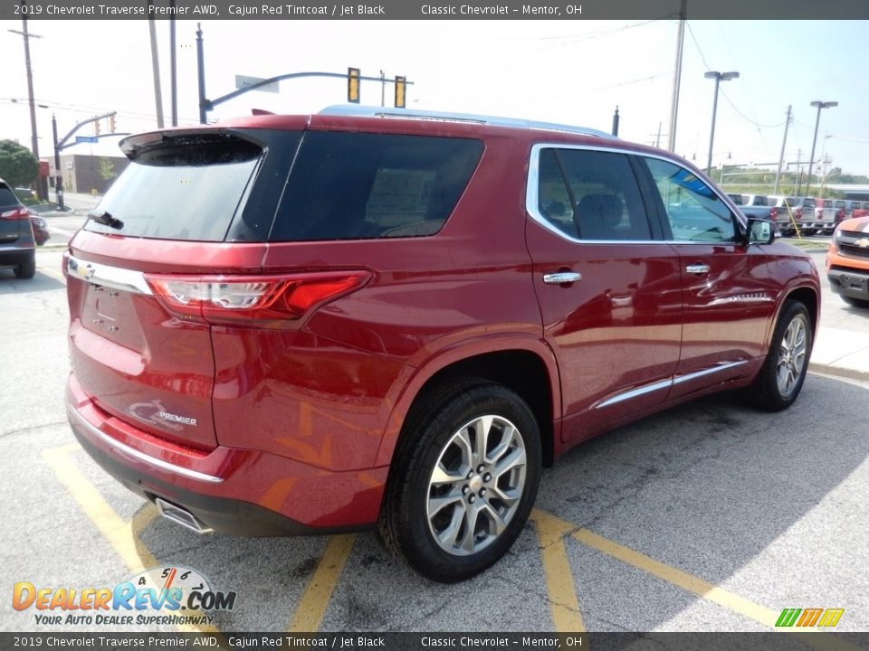 2019 Chevrolet Traverse Premier AWD Cajun Red Tintcoat / Jet Black Photo #4