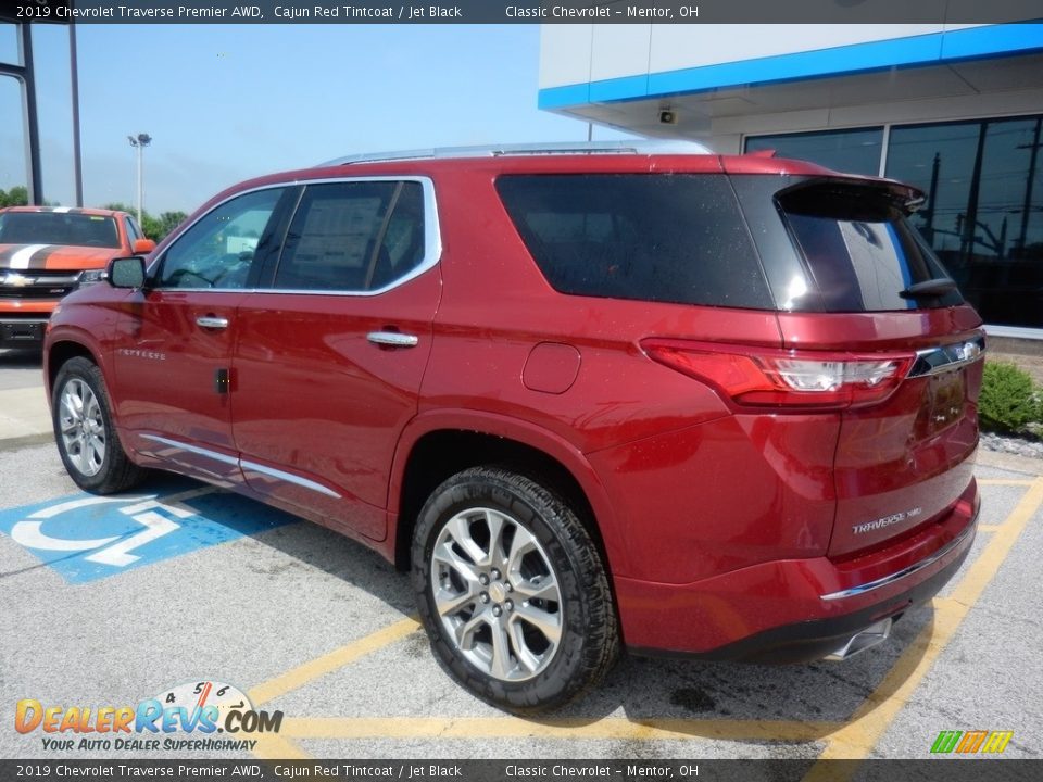 2019 Chevrolet Traverse Premier AWD Cajun Red Tintcoat / Jet Black Photo #5