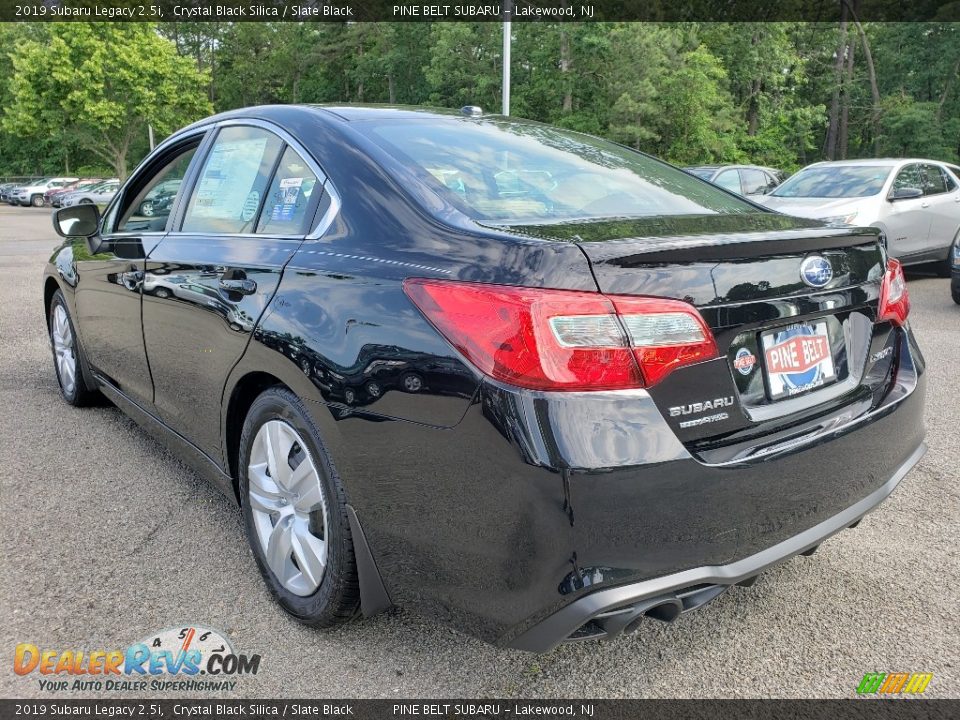 2019 Subaru Legacy 2.5i Crystal Black Silica / Slate Black Photo #4