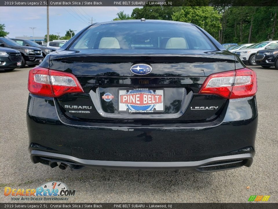 2019 Subaru Legacy 2.5i Crystal Black Silica / Slate Black Photo #5