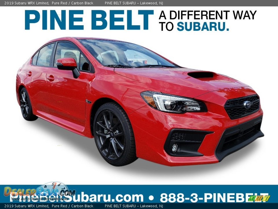 2019 Subaru WRX Limited Pure Red / Carbon Black Photo #1